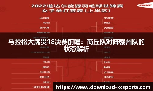 马拉松大满贯18决赛前瞻：商丘队对阵赣州队的状态解析